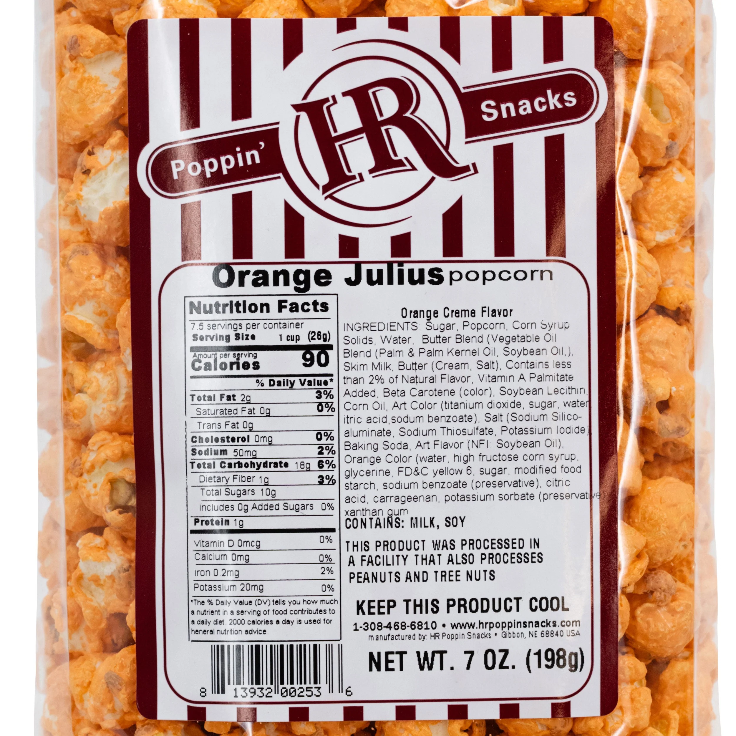 Orange Julius Popcorn | 7 oz | Pack of 2 | HR Poppin' Snacks - Image 6