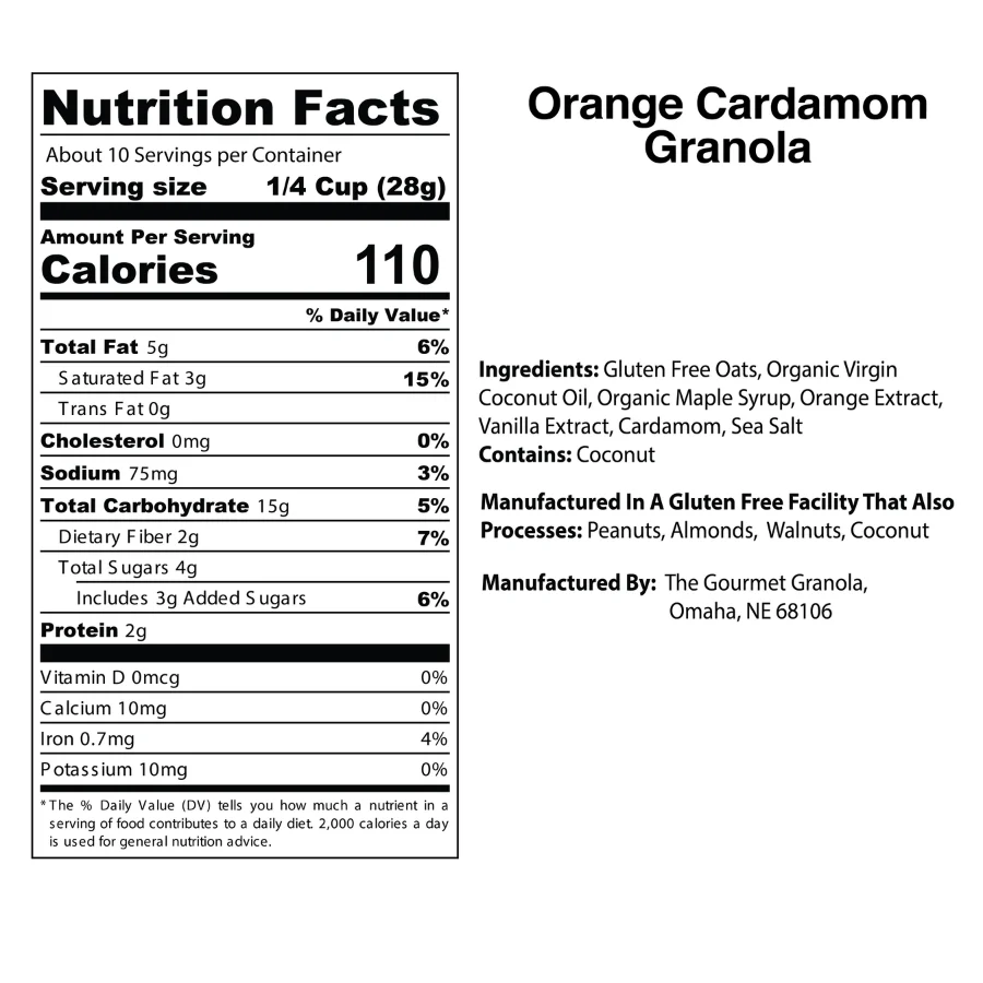 Orange Vanilla Granola | 10 oz | Pack of 2 | Gluten, Dairy, & Soy Free | The Gourmet Granola - Image 5