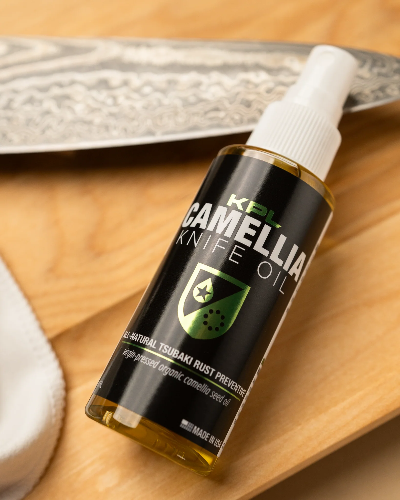 Organic Camellia Kitchen Knife Oil - Carbon Steel and Cast Iron - Image 5