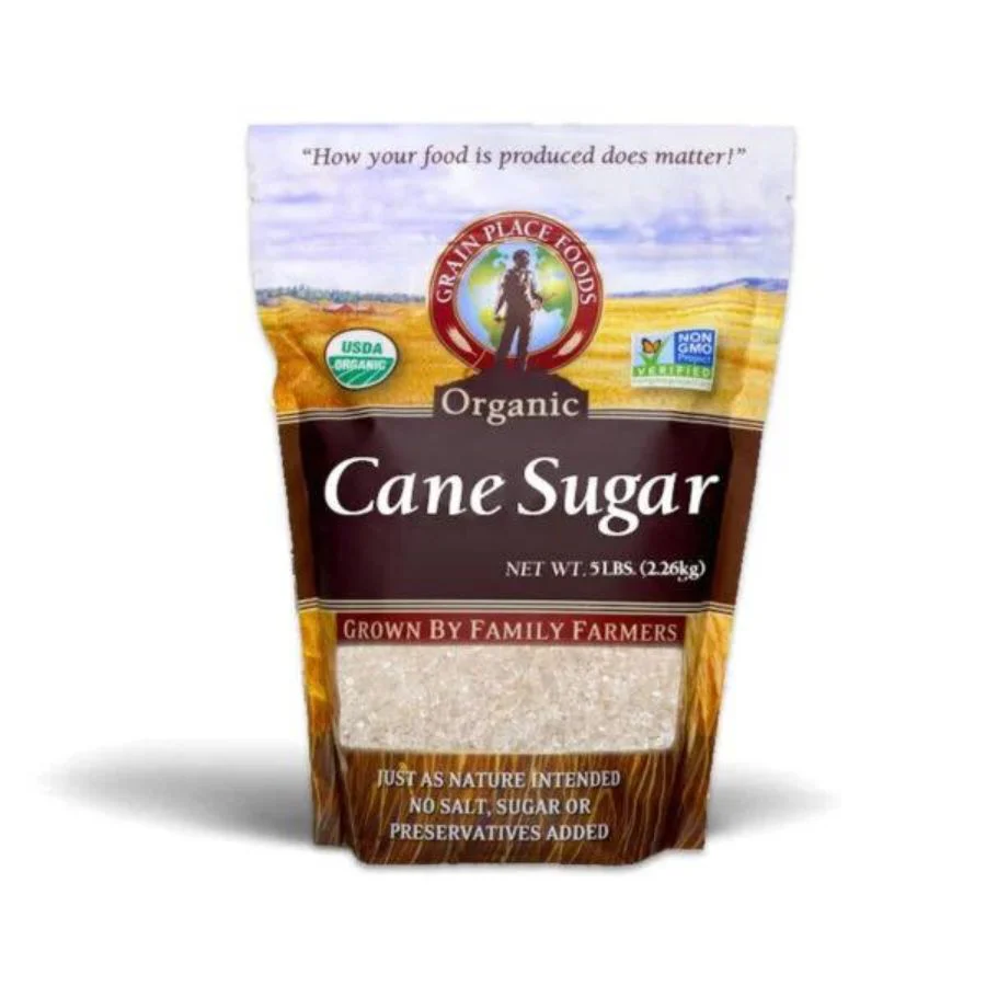 Organic Cane Sugar | 5 lb | Pack of 2 | Non-GMO | Shipping Included | Grain Place Foods - Image 2