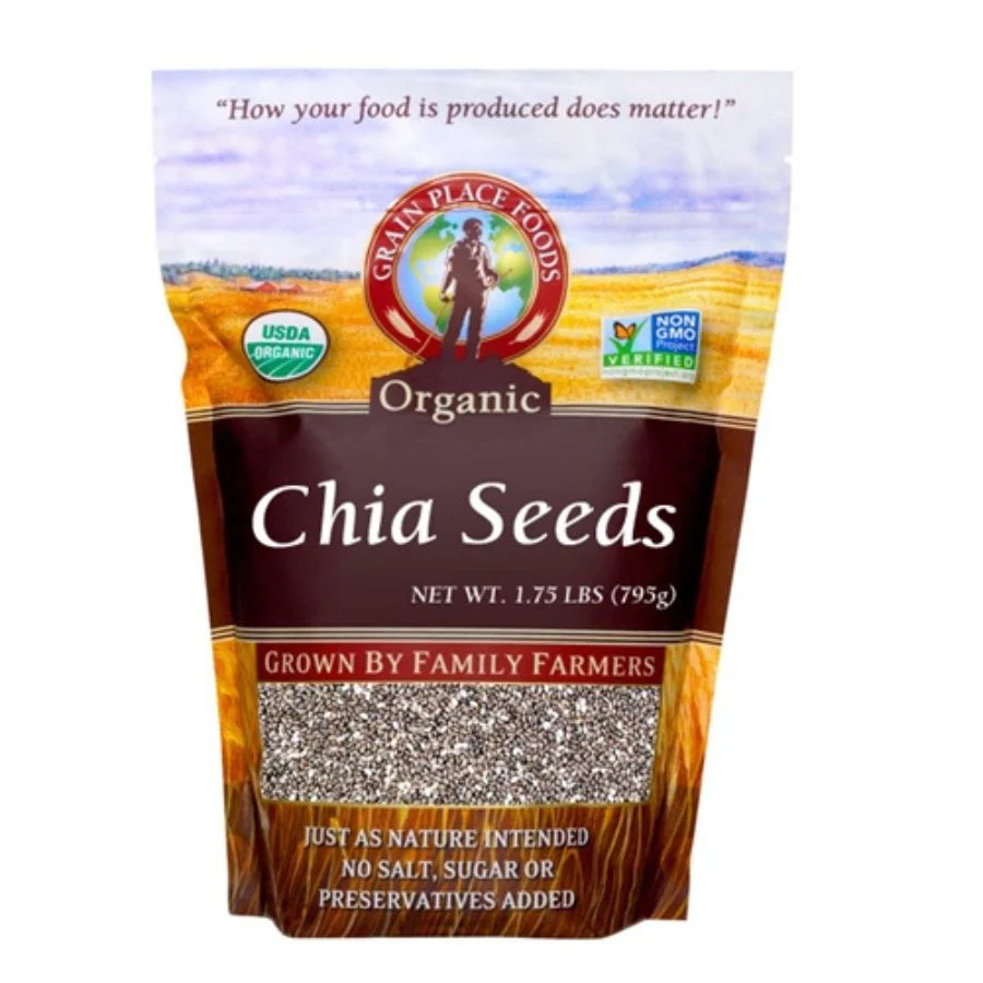 Organic Chia Seeds | 1.75 | Pack of 4 | Non-GMO | Shipping Included | Grain Place Foods - Image 2