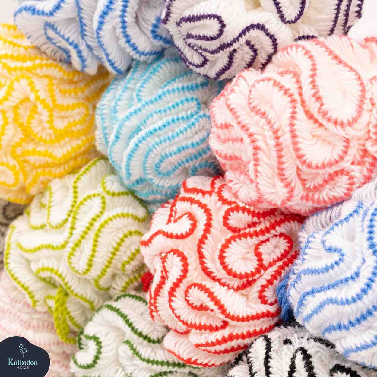 Organic Cotton Shower Pouf - Image 3
