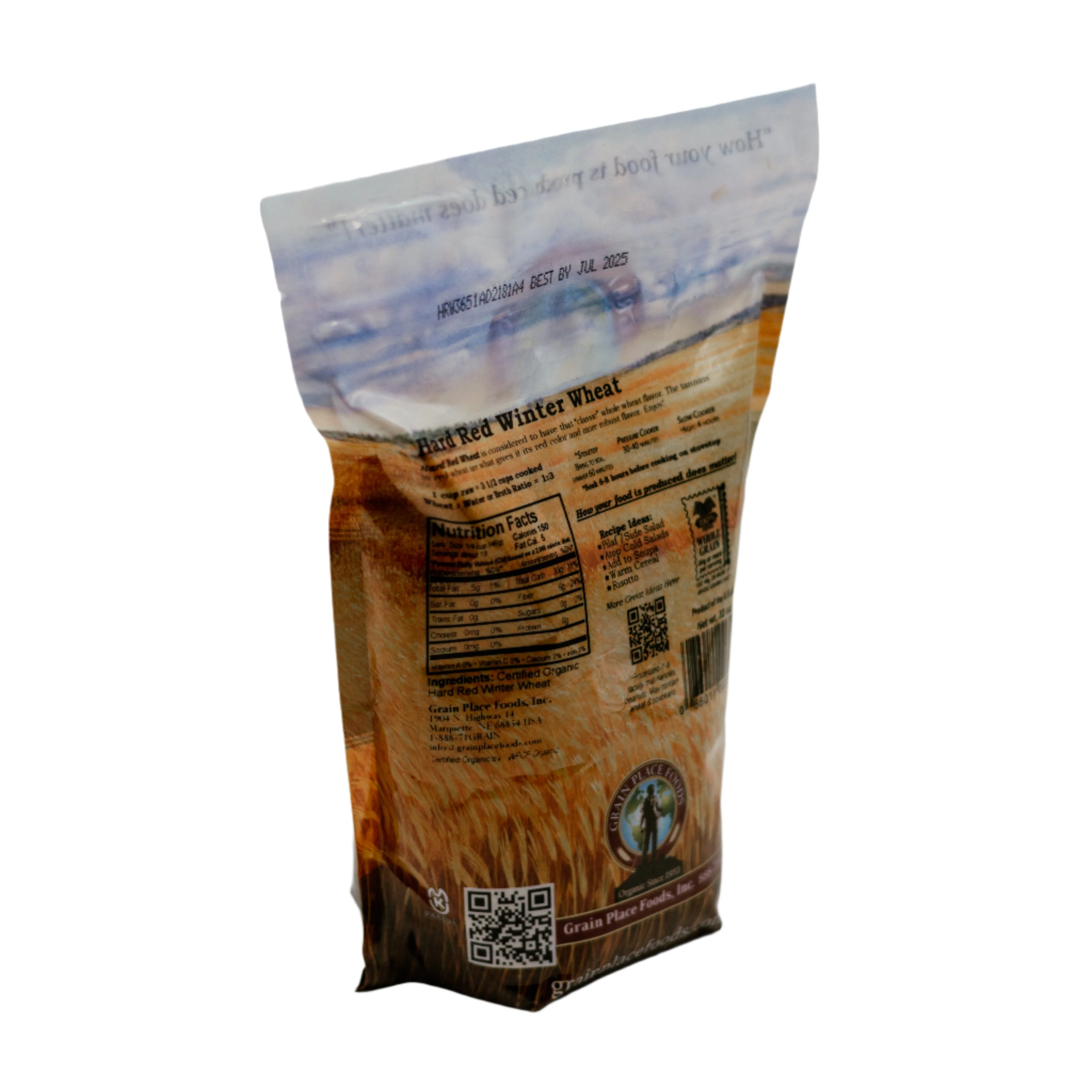 Organic Hard Red Winter Wheat | Pack of 2 | 2 lb | Non-GMO | Grain Place Foods - Image 5