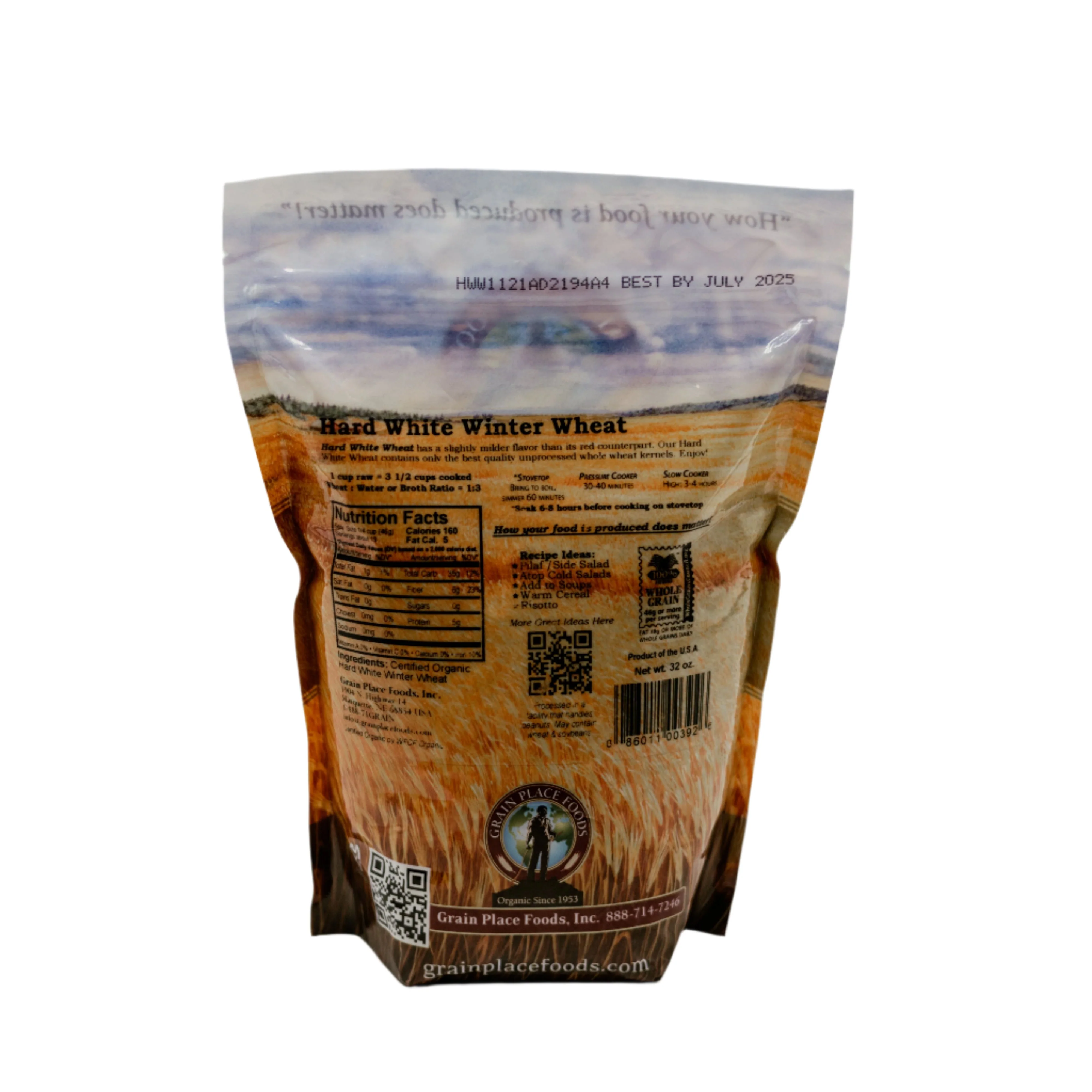 Organic Hard White Winter Wheat | 2 lb | Pack of 2 | Non-GMO | Shipping Included | Grain Place Foods - Image 6