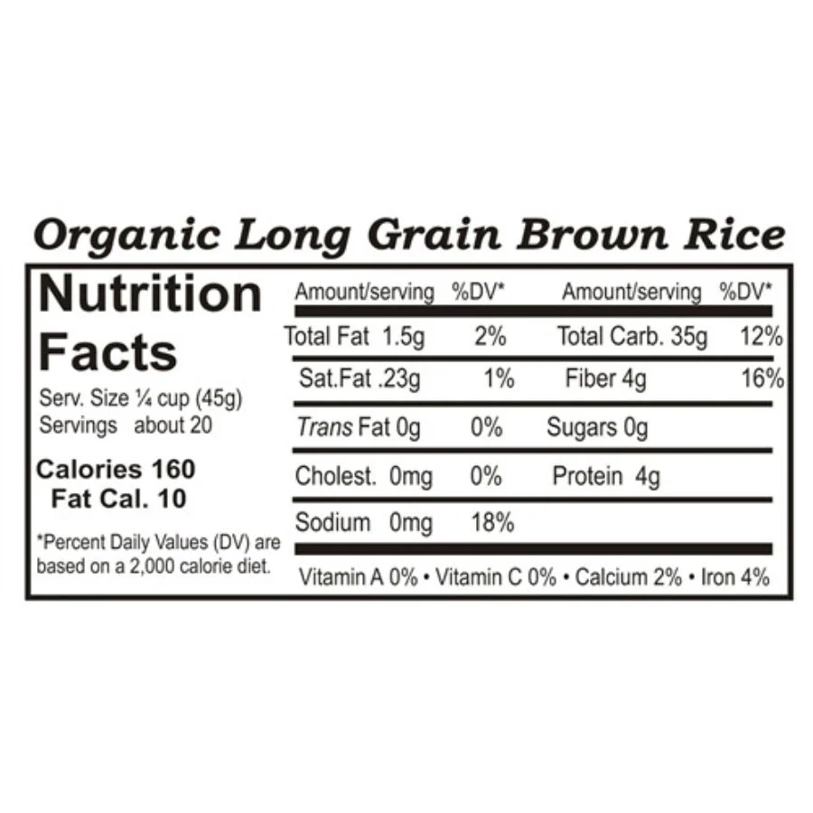 Organic Long Grain Brown Rice | 5 lb | Pack of 4 | Non-GMO | Shipping Included | Grain Place Foods - Image 4