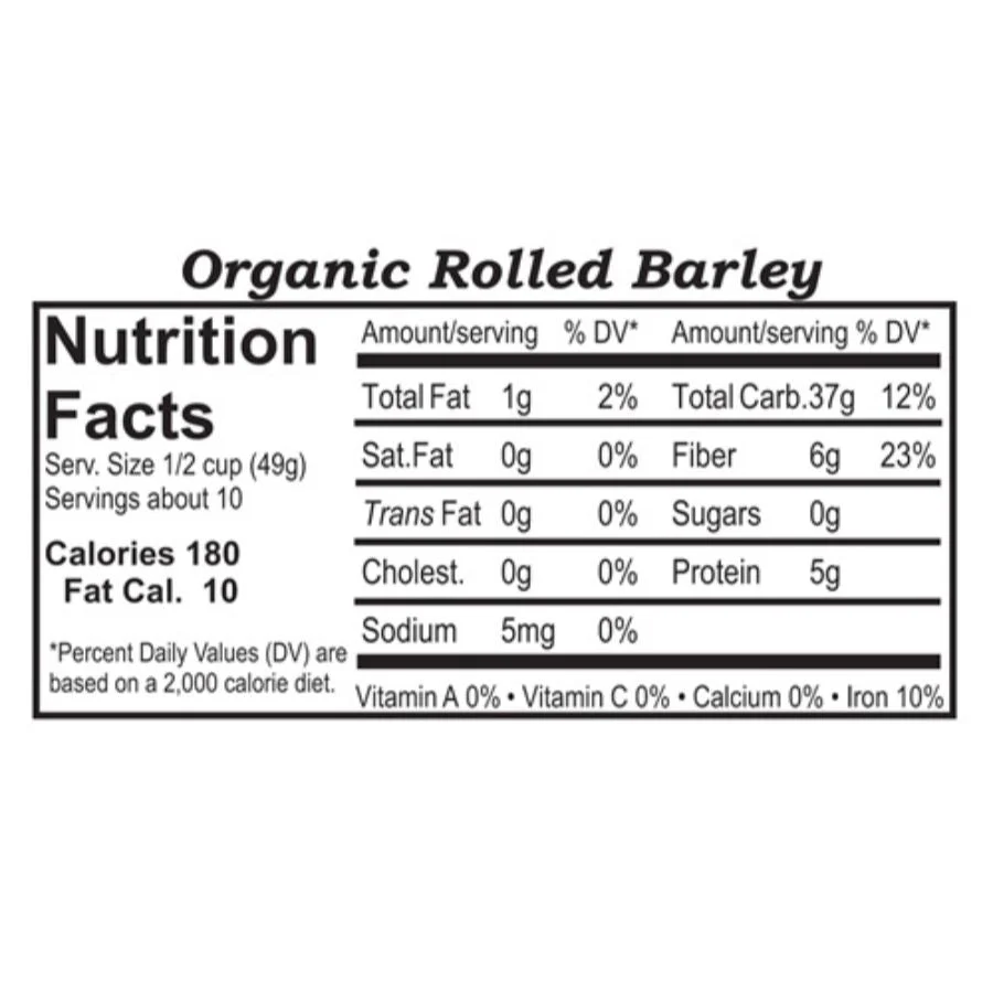 Organic Rolled Barley | 1 lb | Pack of 2 | Non-GMO | Grain Place Foods - Image 4