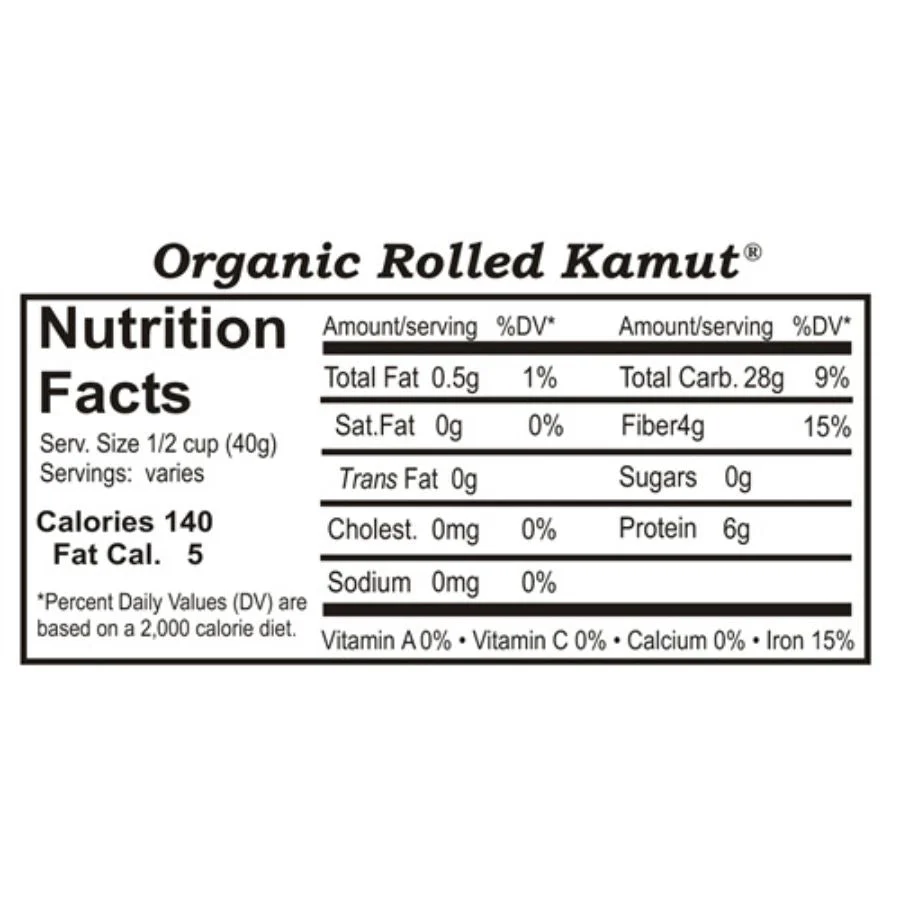 Organic Rolled Kamut Khorasan Wheat | 1 lb | Pack of 2 | Non-GMO | Grain Place Foods - Image 4