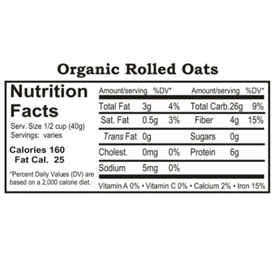 Organic Rolled Oats | 1 lb | Pack of 2 | Non-GMO | Grain Place Foods - Image 4