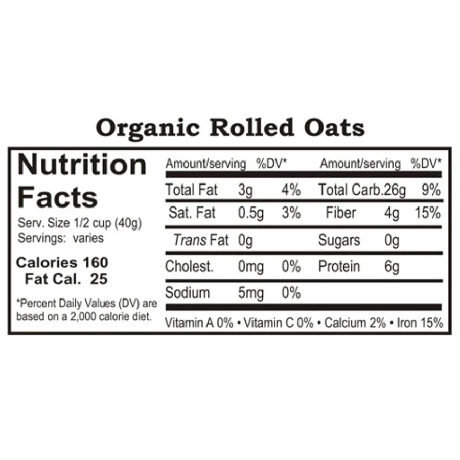 Organic Rolled Oats | Pack of 6 | 2.5 lb | Non-GMO | Shipping Included | Grain Place Foods - Image 4