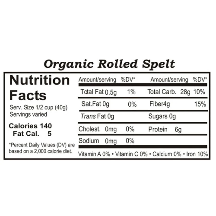 Organic Rolled Spelt | 1 lb | Pack of 2 | Non-GMO | Grain Place Foods - Image 4