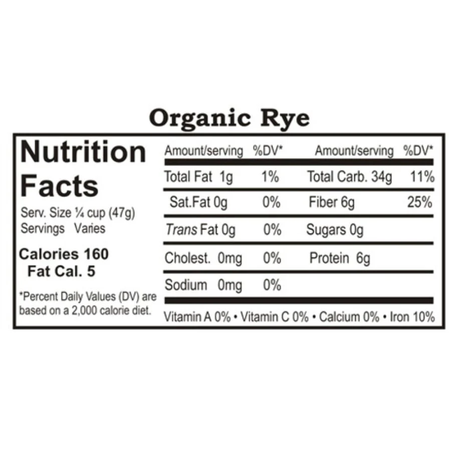 Organic Rye | 25 lb | Pack of 2 | Non-GMO | Grain Place Foods - Image 4