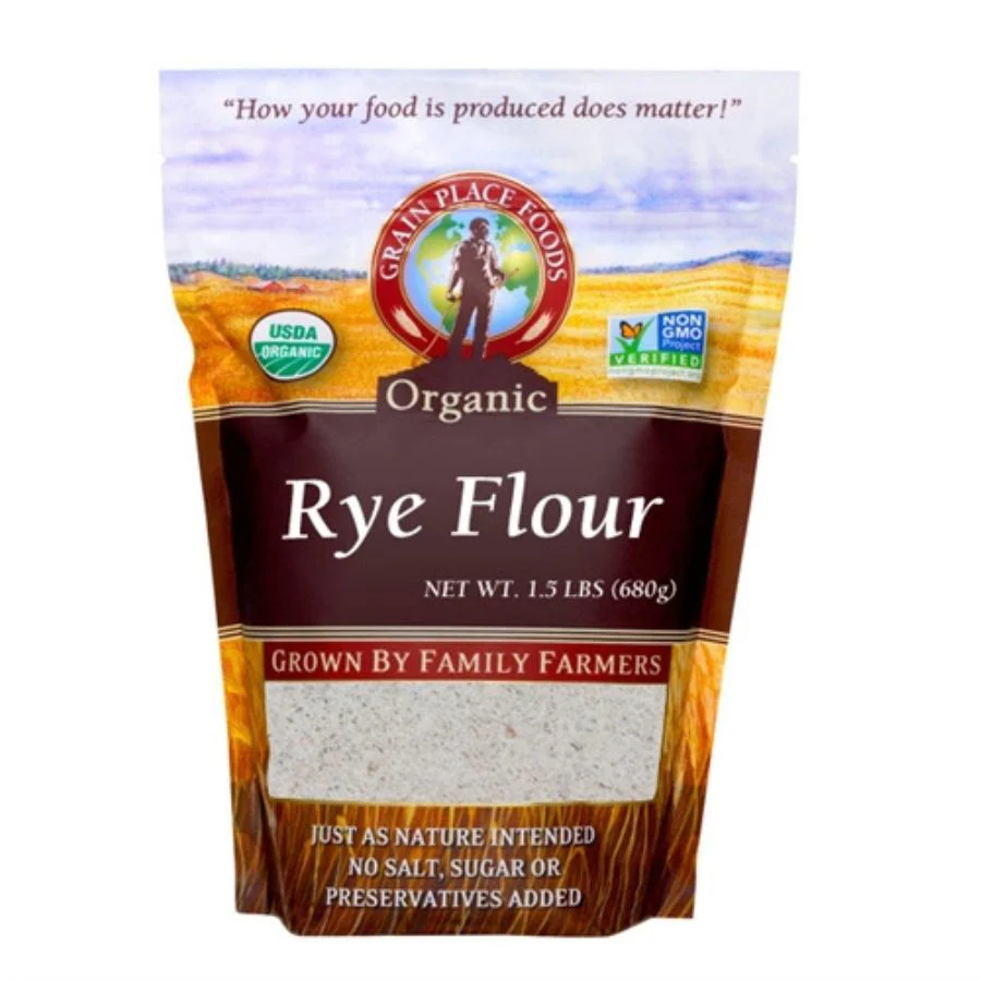 Organic Rye Flour | Pack of 2 |  1.5 lb | Non-GMO | Grain Place Foods - Image 2