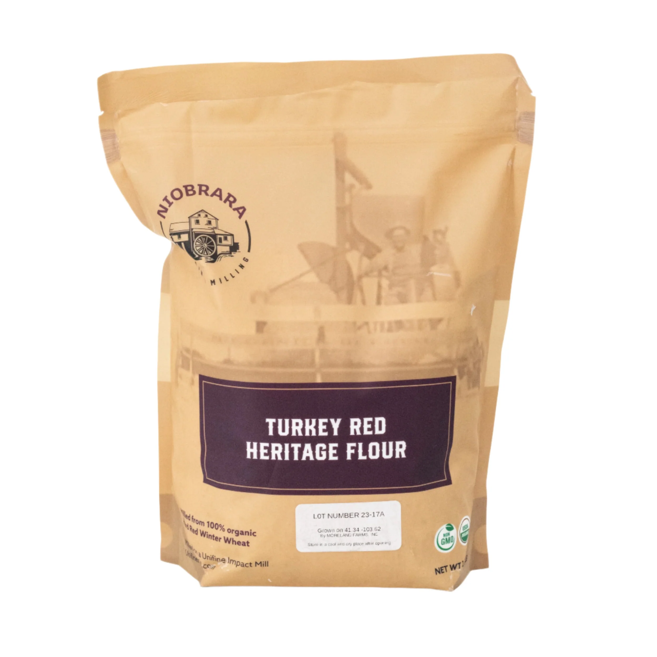 Organic Turkey Red Flour | Pack of 2 | 2.5 lb | Non-GMO | Niobrara Grain & Milling - Image 2