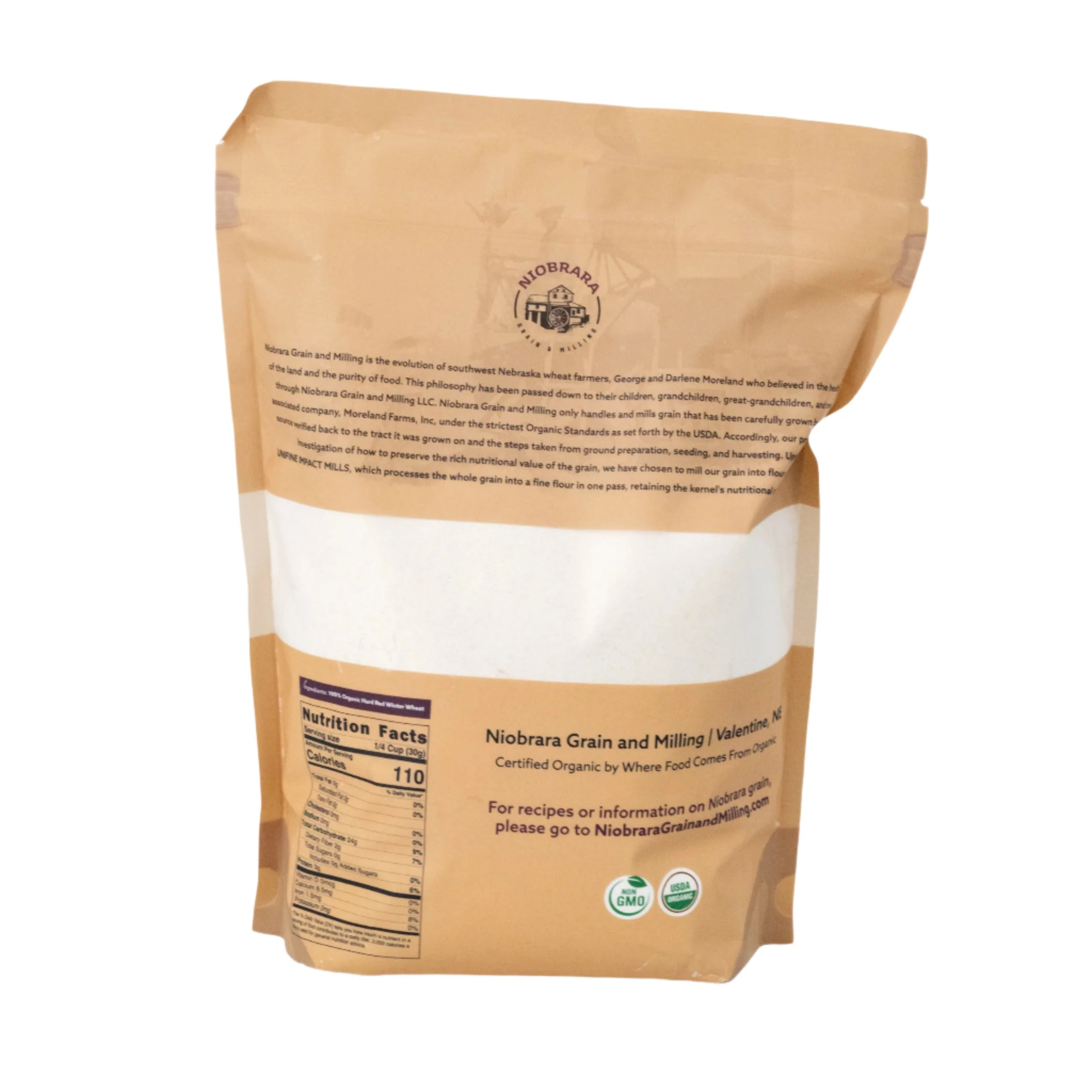 Organic Turkey Red Flour | Pack of 2 | 2.5 lb | Non-GMO | Niobrara Grain & Milling - Image 3