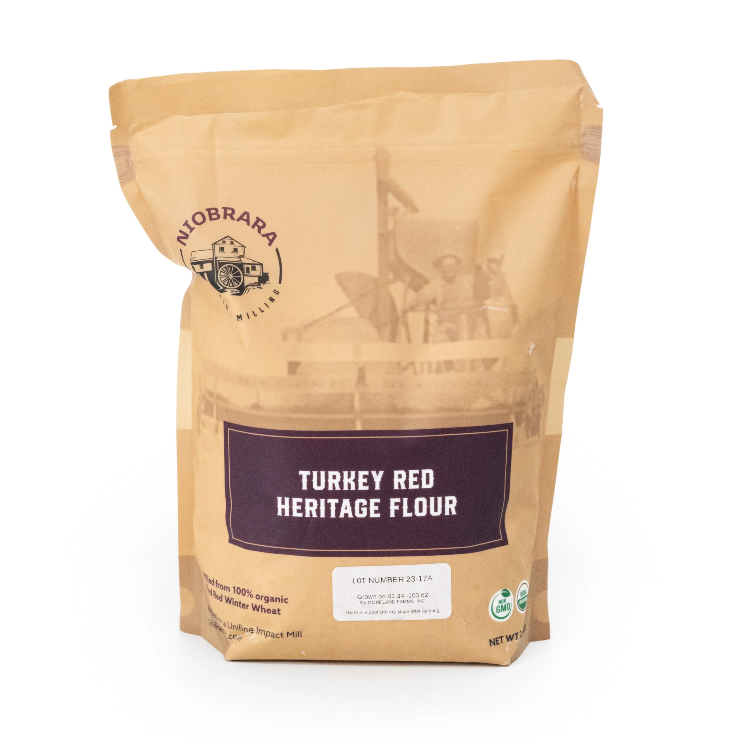 Organic Turkey Red Flour | Pack of 2 | 5 lb | Non-GMO | Niobrara Grain & Milling - Image 2