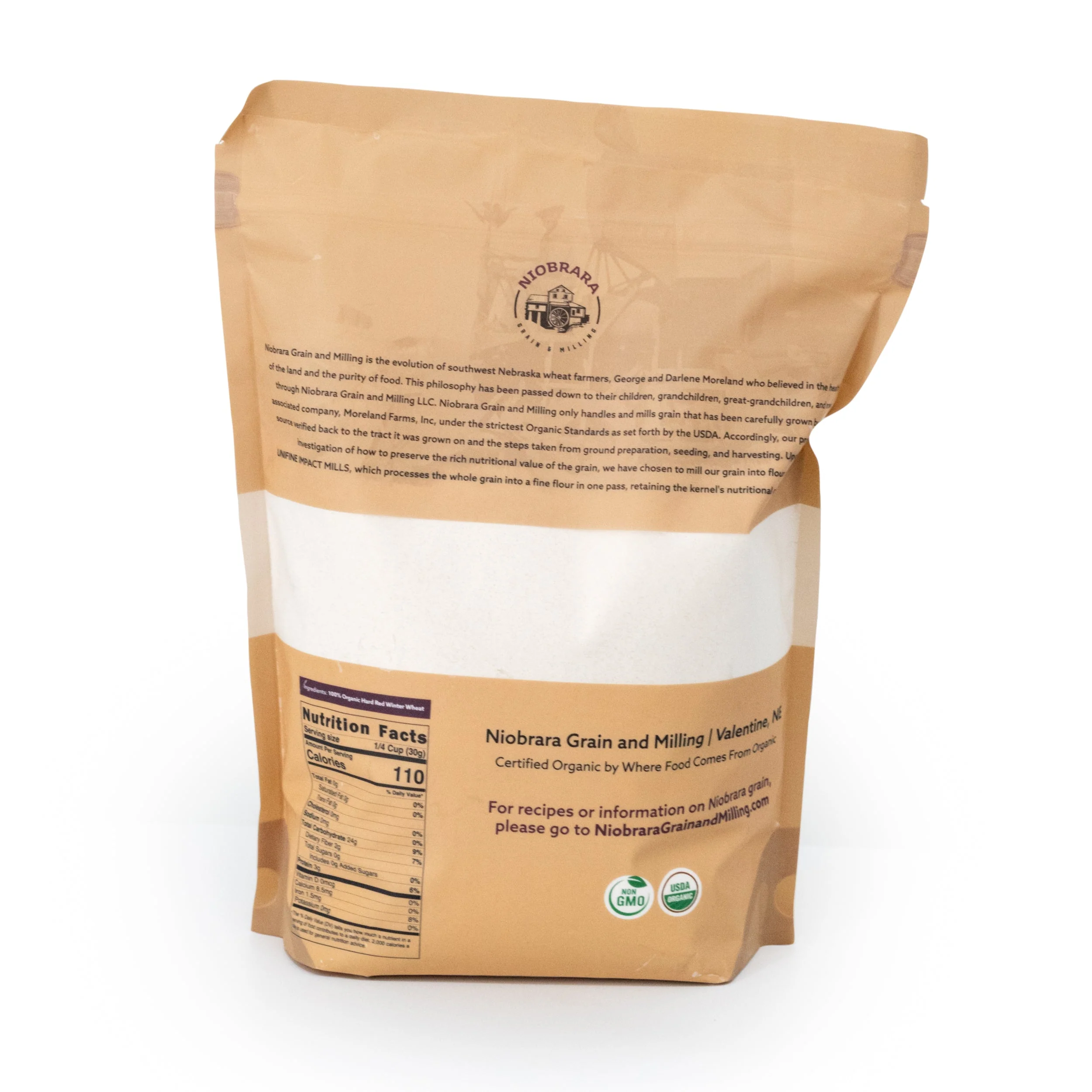 Organic Turkey Red Flour | Pack of 2 | 5 lb | Non-GMO | Niobrara Grain & Milling - Image 3