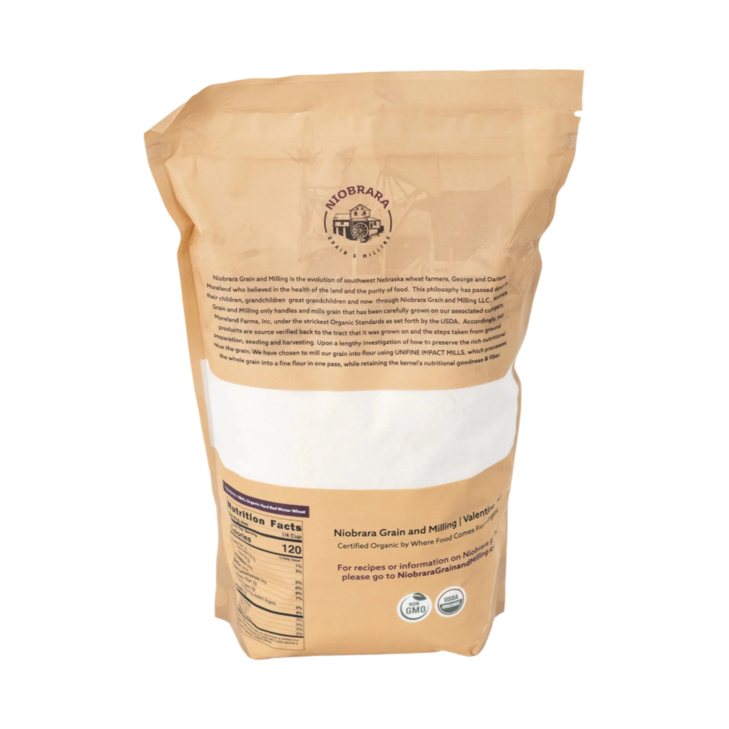 Organic Wheat Bread Flour | Pack of 2 | 3 lb | Non-GMO | Niobrara Grain & Milling - Image 3