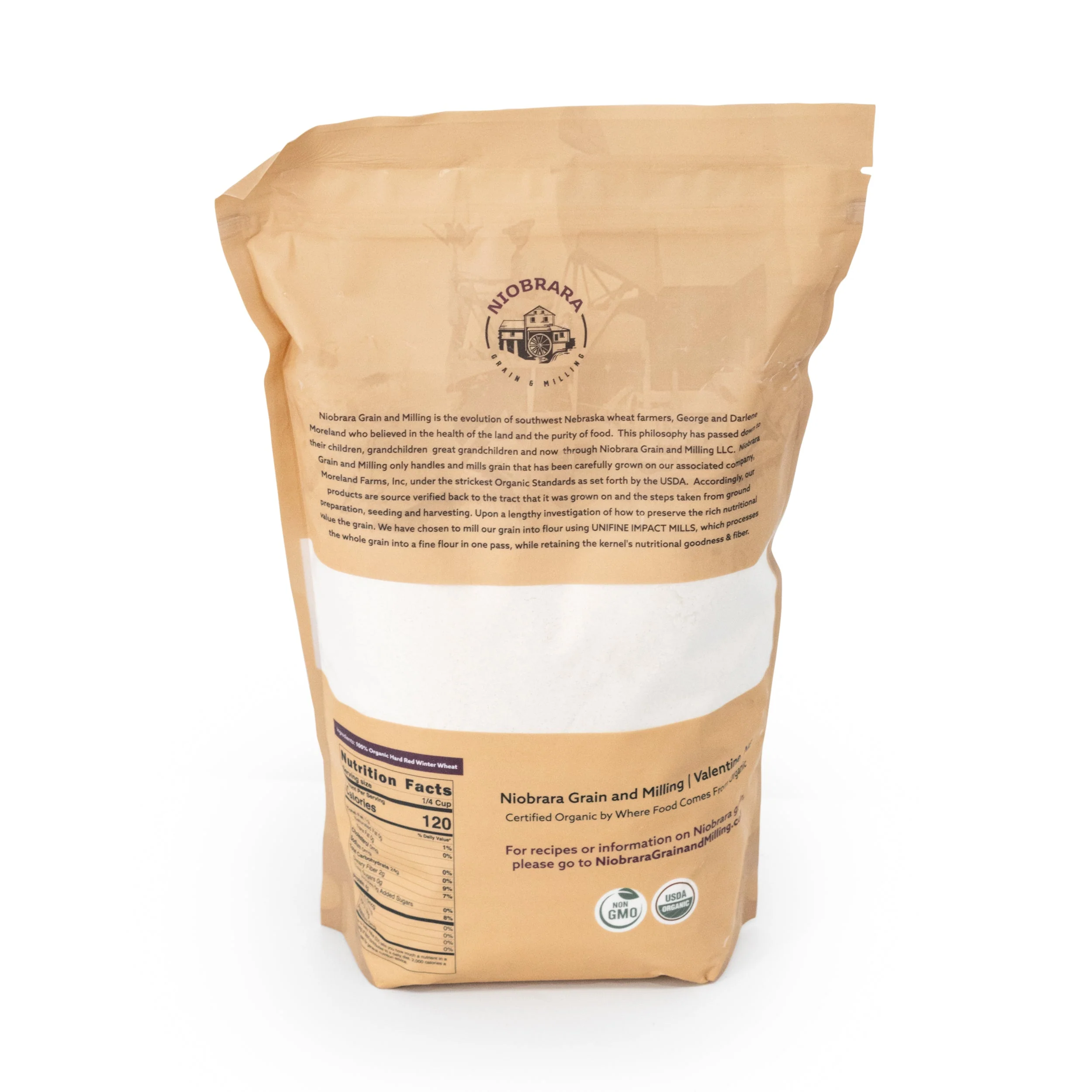 Organic Wheat Bread Flour | Pack of 2 | 5 lb | Non-GMO | Niobrara Grain & Milling - Image 3