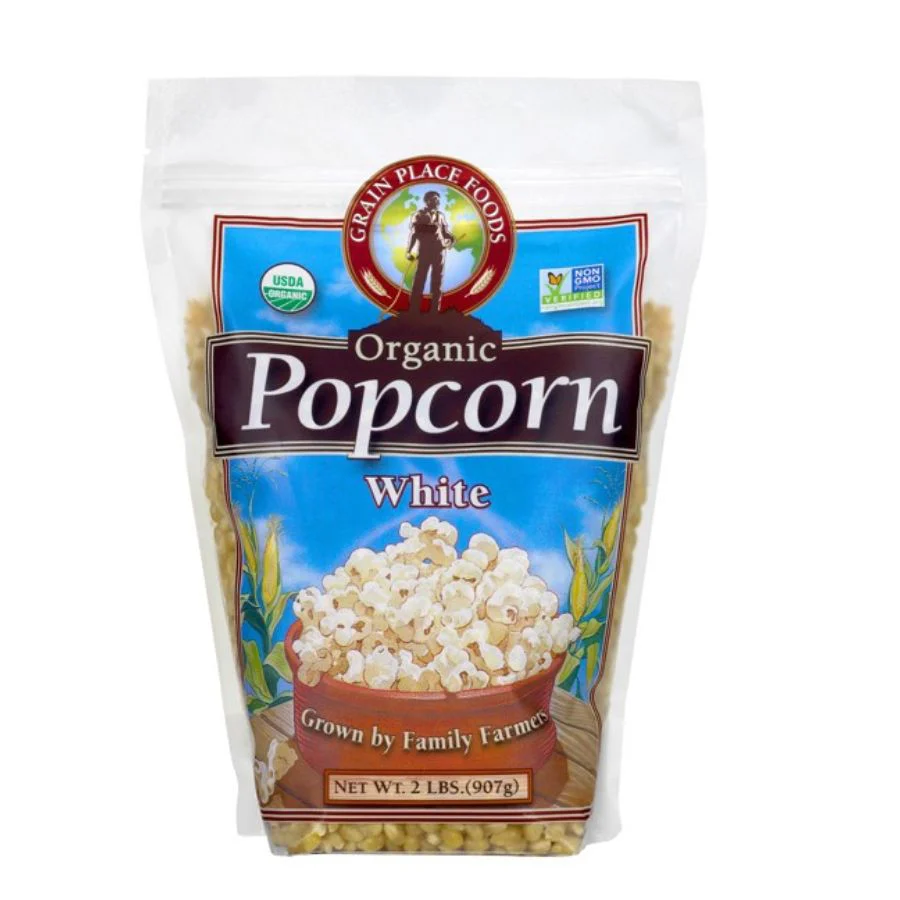 Organic White Popcorn Kernels | Pack of 3 | 2 lb | Non-GMO | Grain Place Foods - Image 2