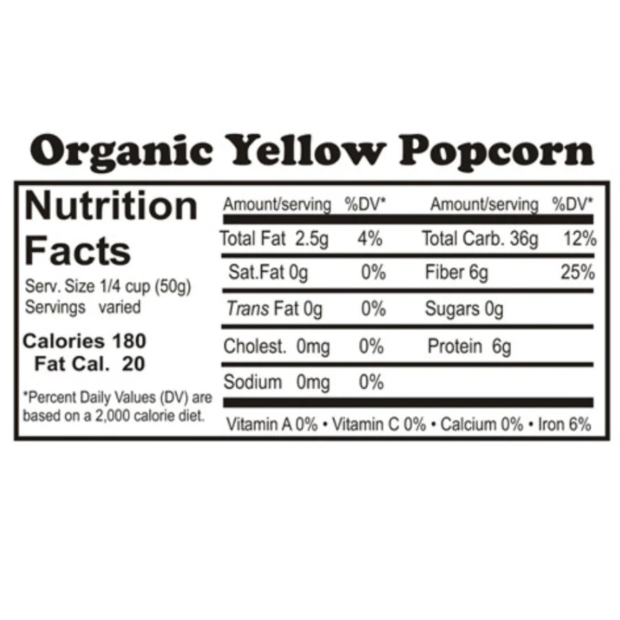 Organic Yellow Popcorn Kernels | 5 lb | Pack of 2 | Non-GMO | Grain Place Foods - Image 4
