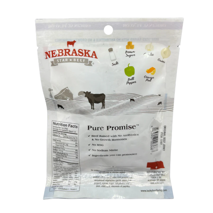 Original Beef Jerky | Pack of 24 | 1.5 oz | Nebraska Star Beef - Image 3