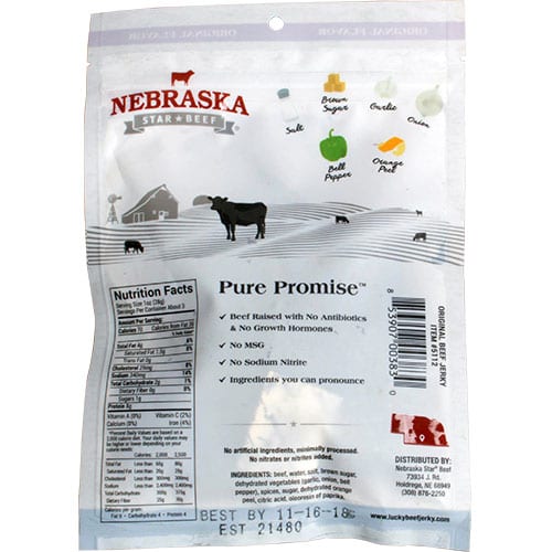 Original Beef Jerky | Pack of 3 | 3 oz | Nebraska Star Beef - Image 3