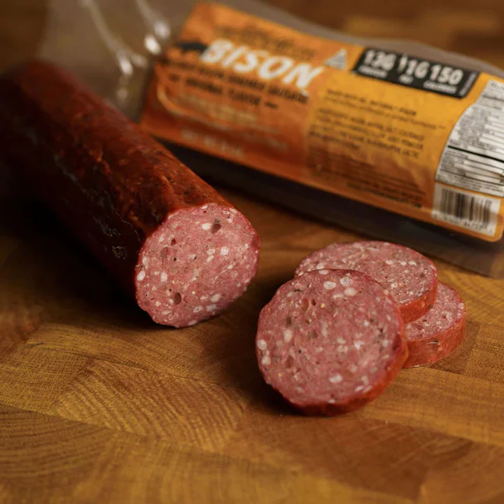 Original Bison Summer Sausage | Pack of 3 | 7-8 oz | Nebraska Bison - Image 7