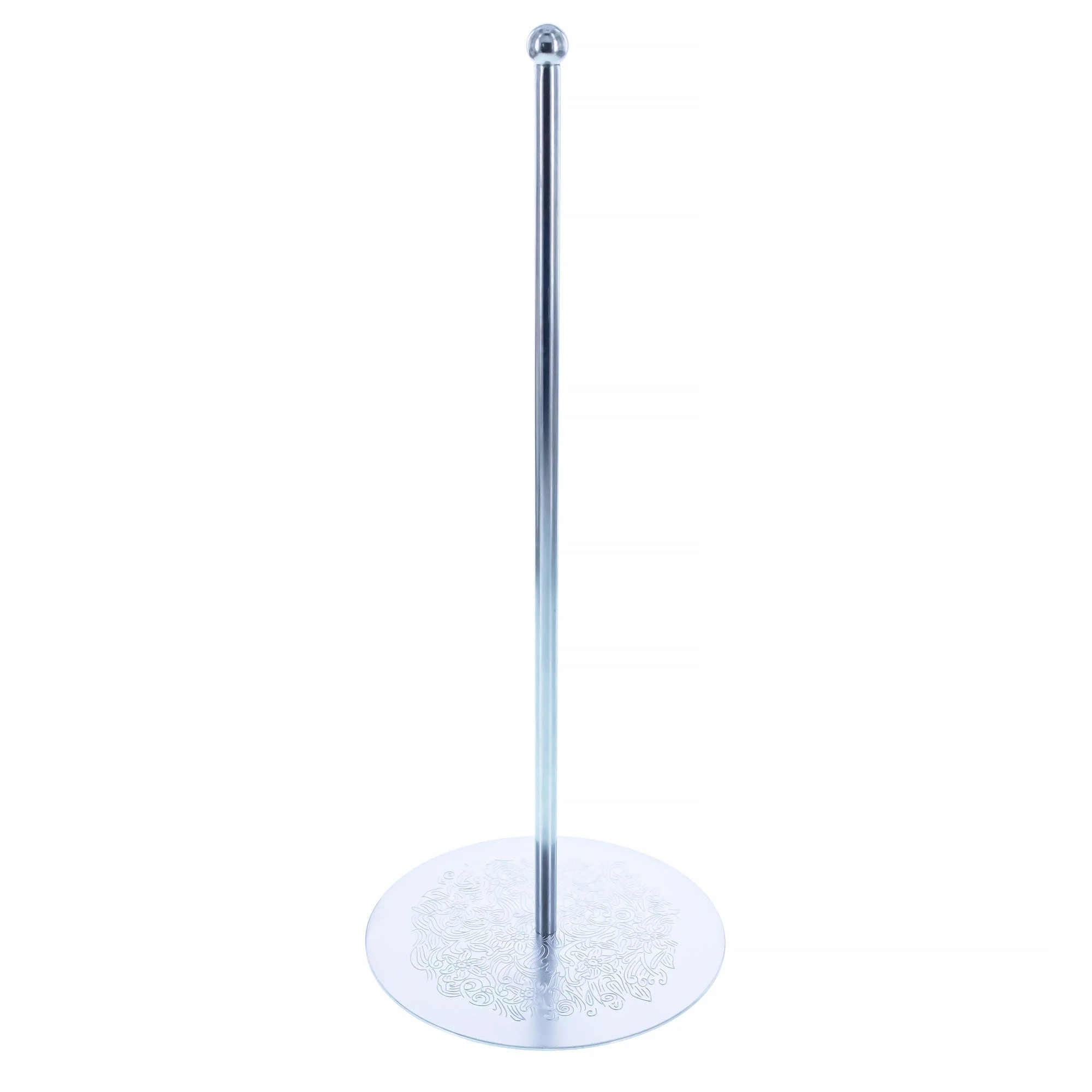 Ornate Silver Metal Rod Tree Topper Stand Display Stand 10 Inches (Taiwan) - Image 4