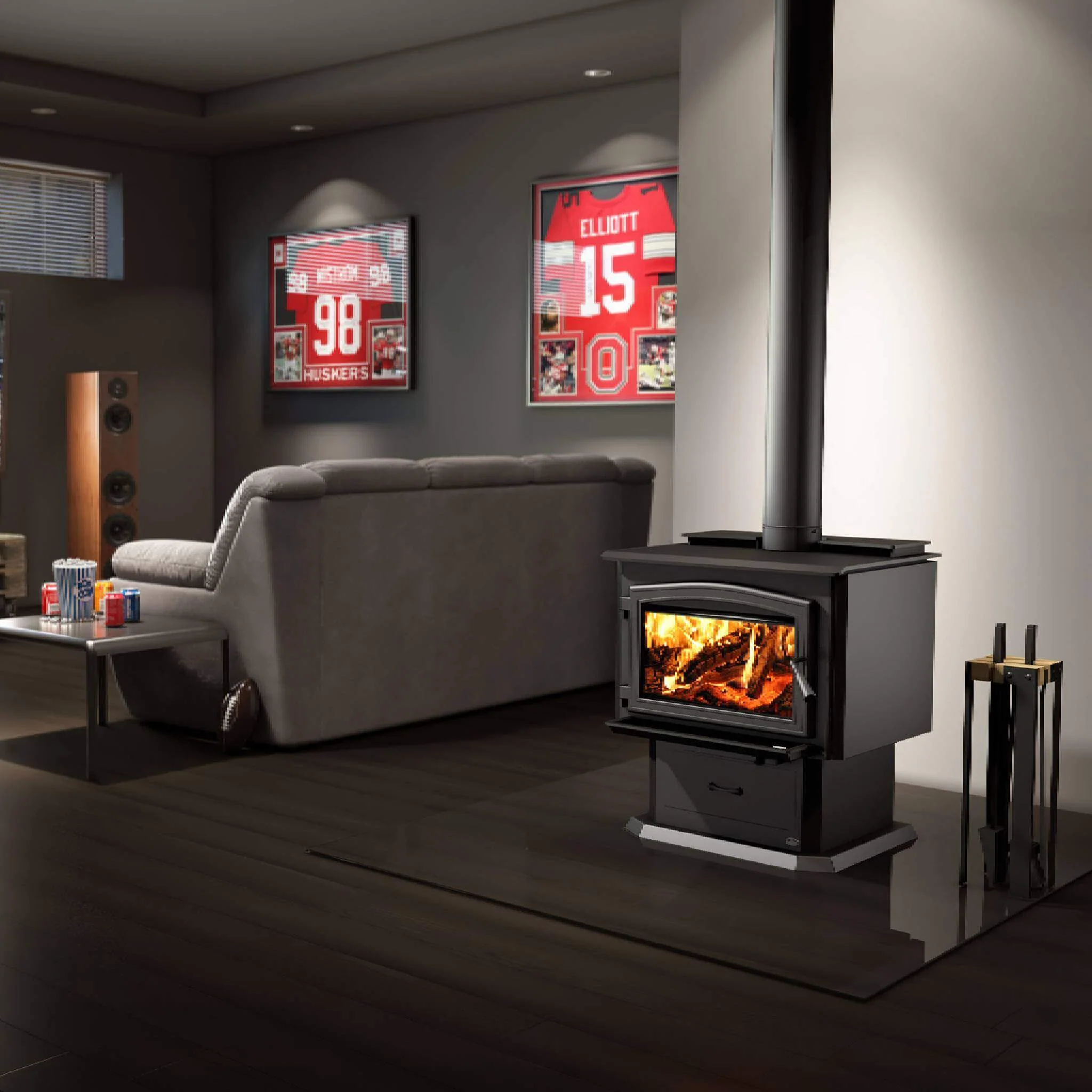 Osburn 3500 Wood-Burning 110K BTU Stove With Blower [OB03500] (SAK15982) - Image 4