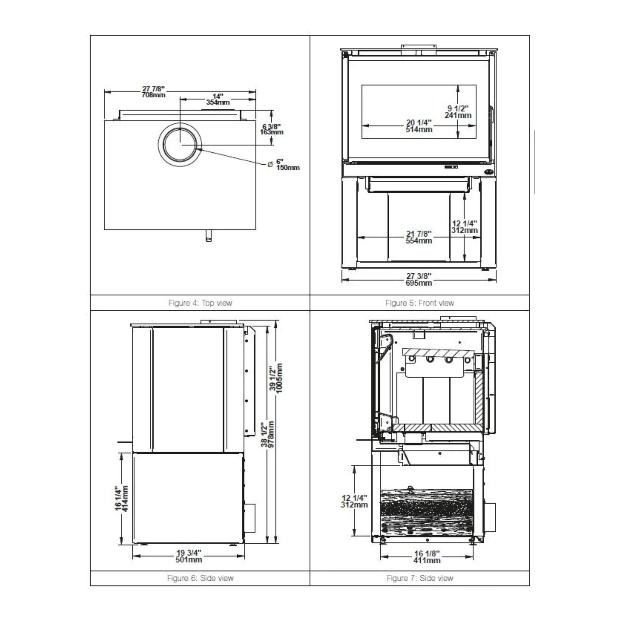 Osburn Inspire 2000 Premium 75K BTU Wood Stove [OB02042] (SAK78123) - Image 7