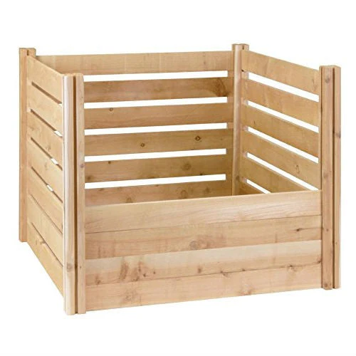 Outdoor 174-Gallon Wooden Compost Bin made from Eco-Friendly Cedar Wood - Image 3