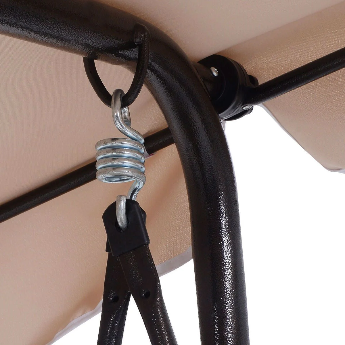Outdoor 3-Person Canopy Swing for Porch Patio or Deck - Image 4
