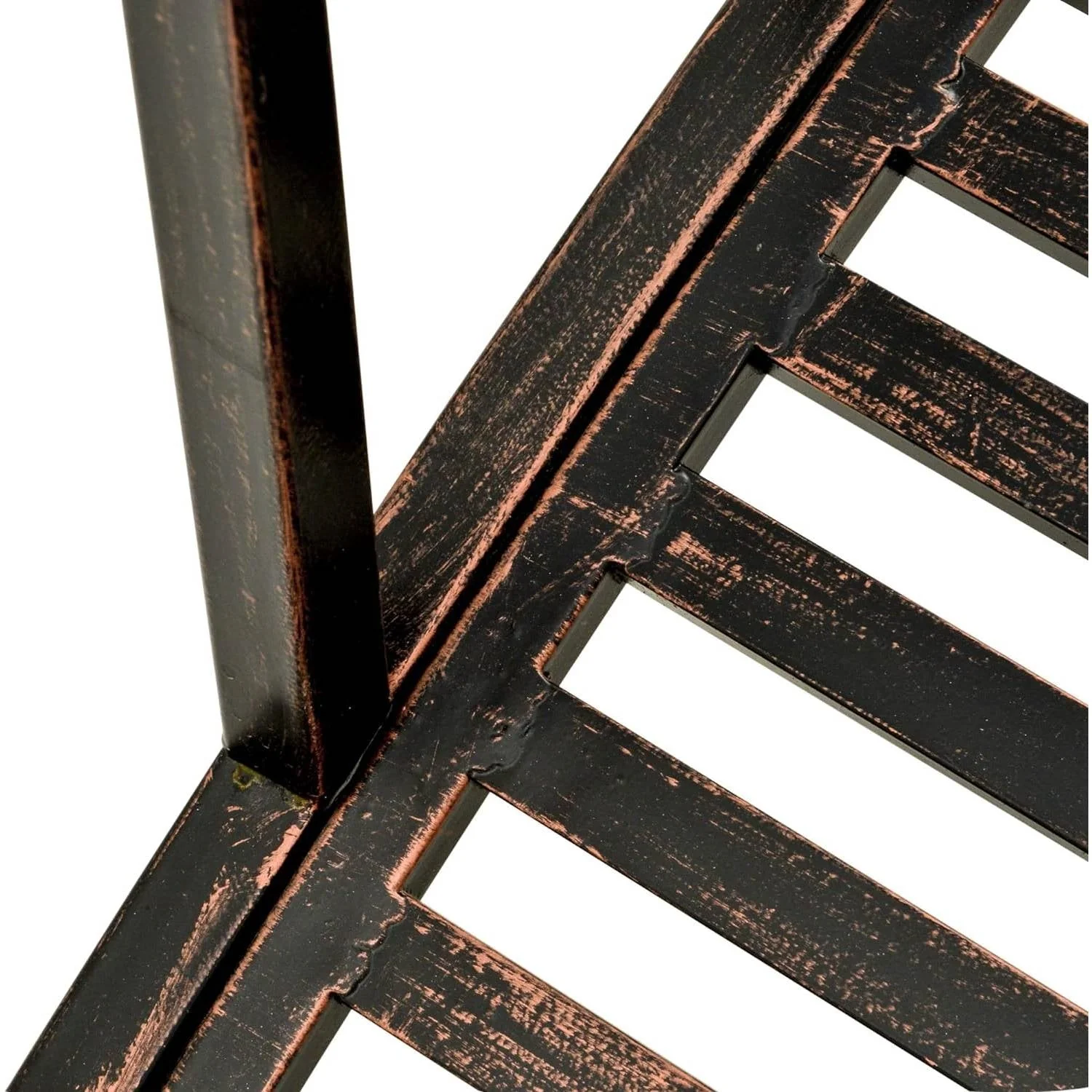 Outdoor 4-ft Heavy Duty Metal Garden Bridge in Black Bronze Finish - Image 4