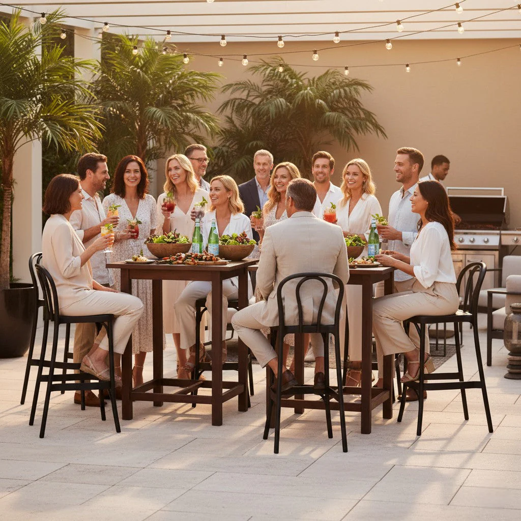 Outdoor Bar Stool 30" - Set of 4 - Soho - Image 3