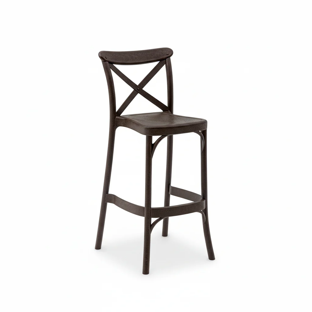 Outdoor Bar Stool Crossback 30" - Set of 4 - Milan - Image 10