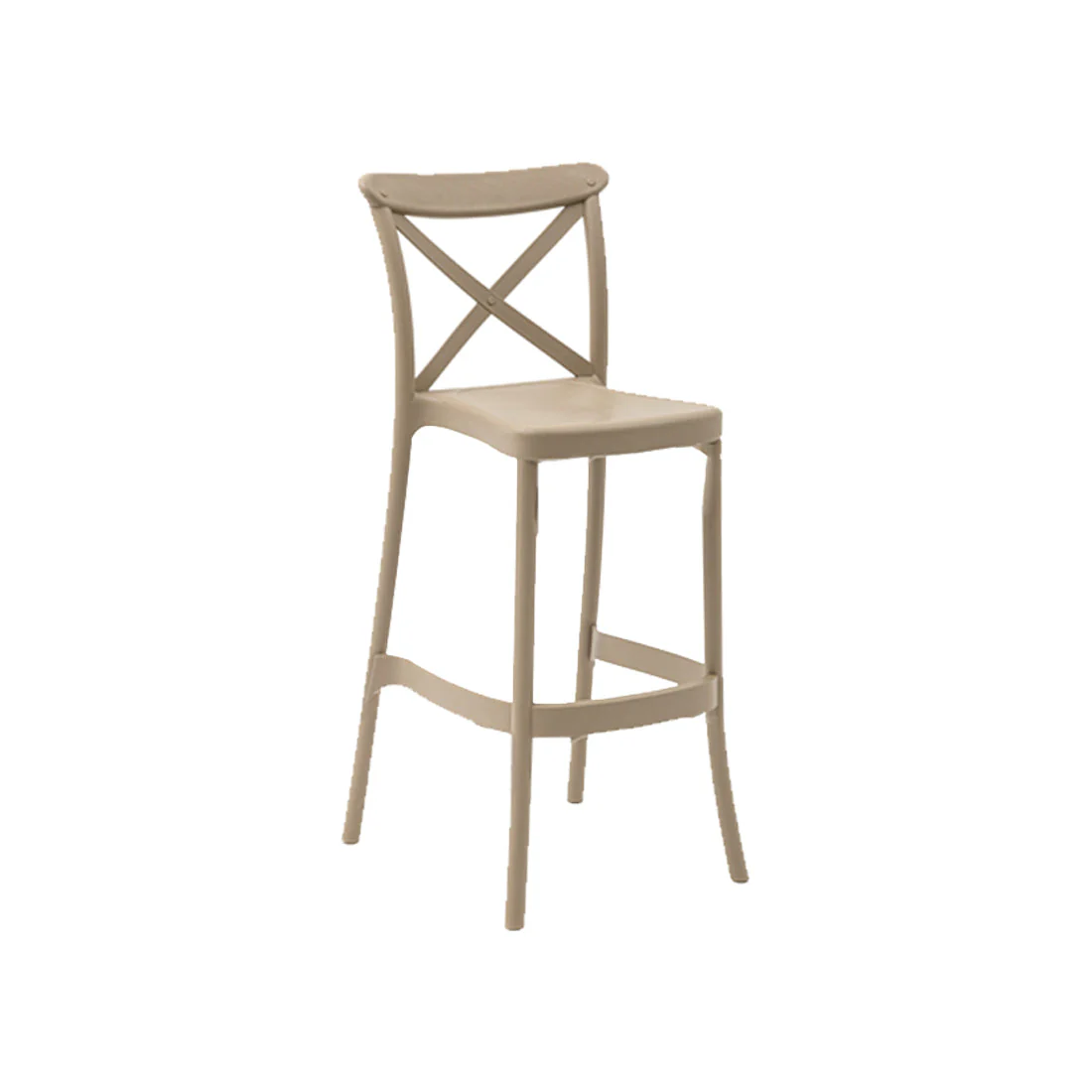Outdoor Bar Stool Crossback 30" - Set of 4 - Milan - Image 12
