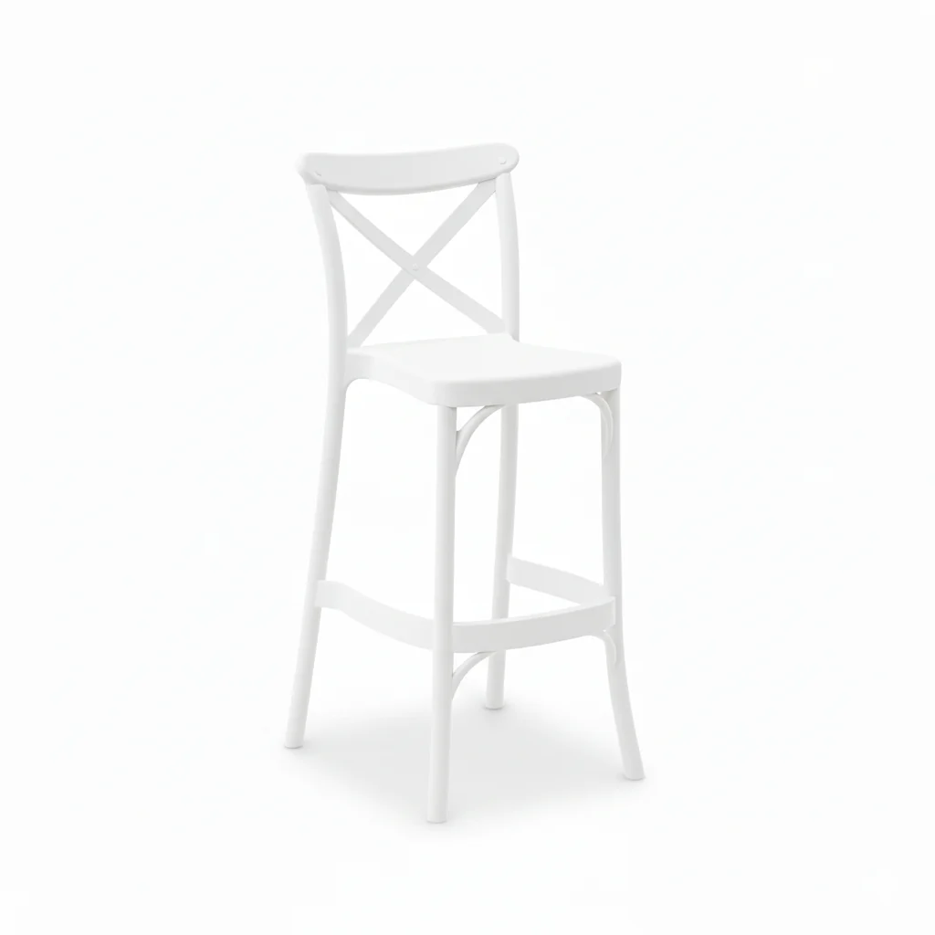Outdoor Bar Stool Crossback 30" - Set of 4 - Milan - Image 9