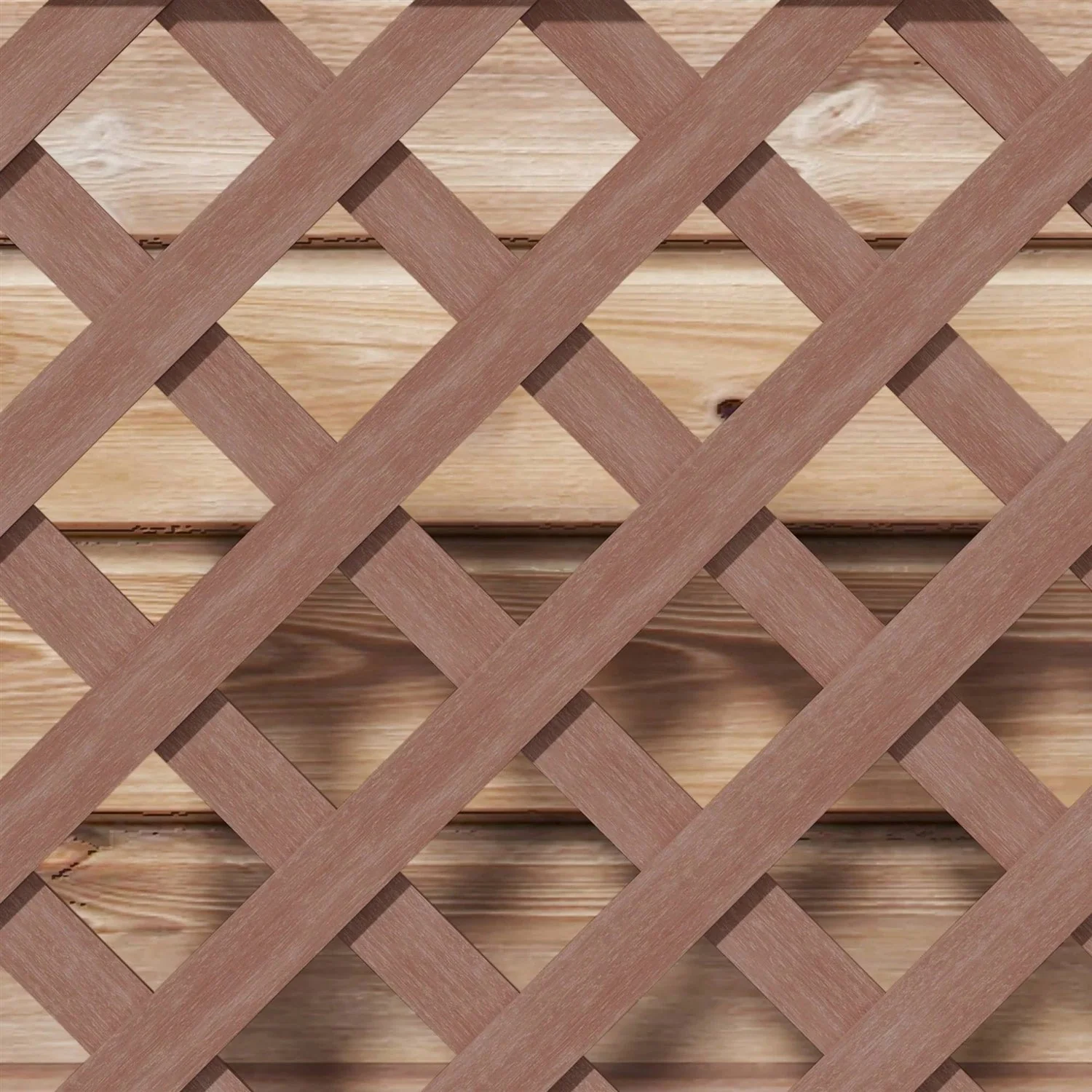 Outdoor Brown Wooden Raised Garden Bed Planter Box with Lattice Trellis - Image 4