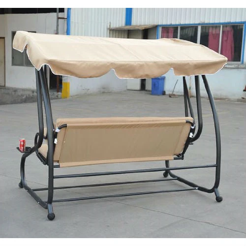 Outdoor Canopy Swing Patio Porch Shade Deck Bed in Sand - Image 3