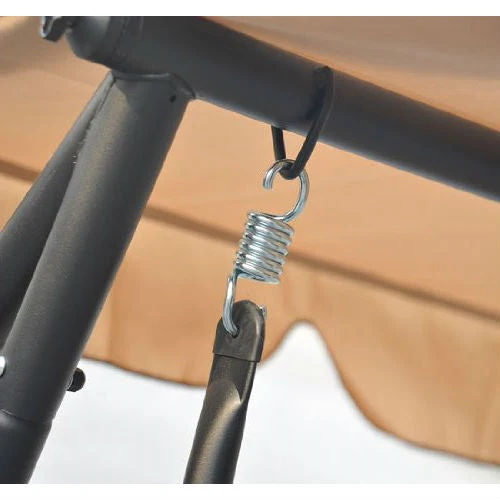 Outdoor Canopy Swing Patio Porch Shade Deck Bed in Sand - Image 4