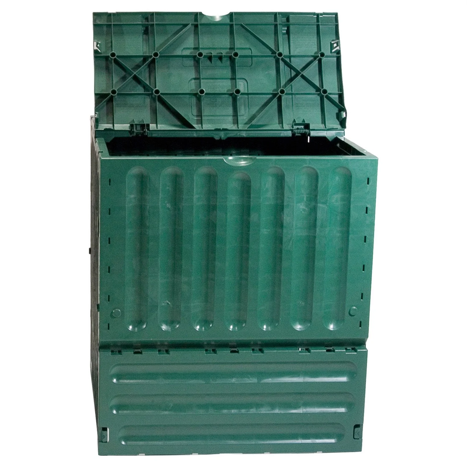 Outdoor Composting 110-Gallon Composter Recycle Plastic Compost Bin - Green - Image 4
