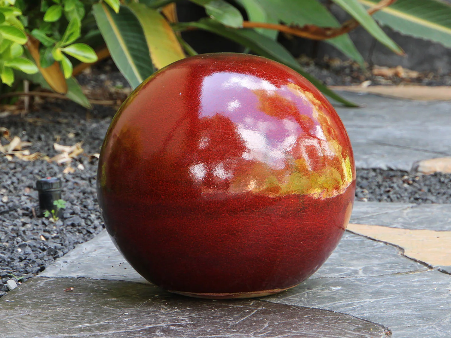 Outdoor Decorative Sphere Glazed 19.5" By Plantatorem - Image 31