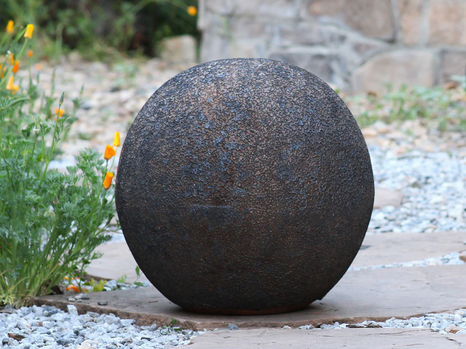 Outdoor Decorative Sphere-Silver Rock By Plantatorem - Image 3