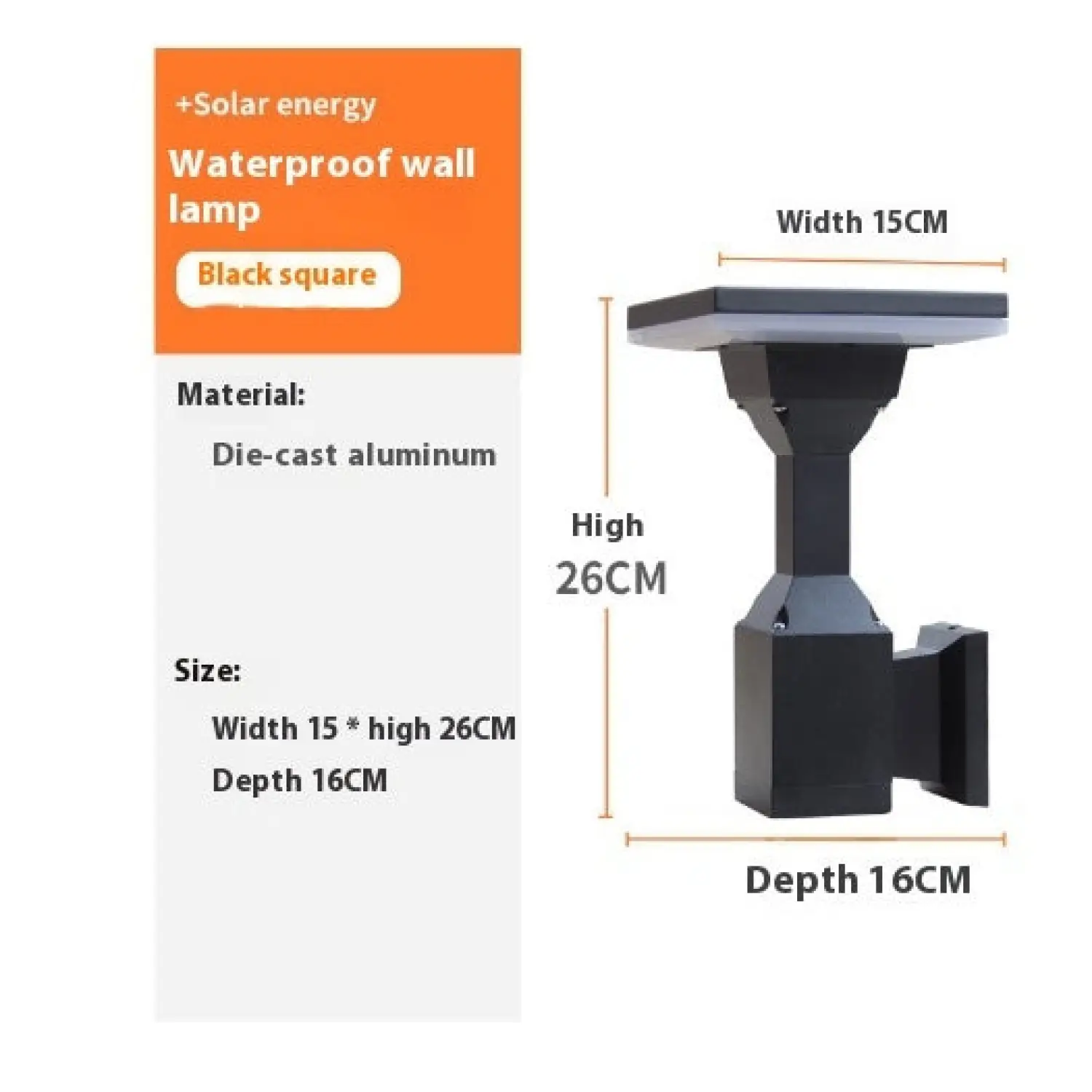 Outdoor LED Wall Lamp with Durable Aluminum Housing Waterproof Design - Image 3