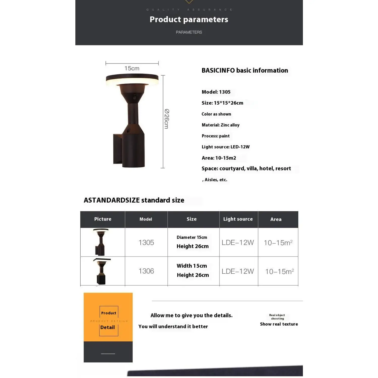 Outdoor LED Wall Lamp with Durable Aluminum Housing Waterproof Design - Image 5