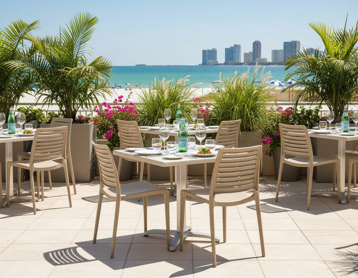 Outdoor Patio Dining Ladderback Chair - Set of 4 - Park - Image 4