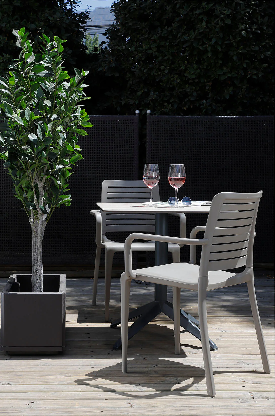 Outdoor Patio Dining Ladderback Chair - Set of 4 - Park - Image 6