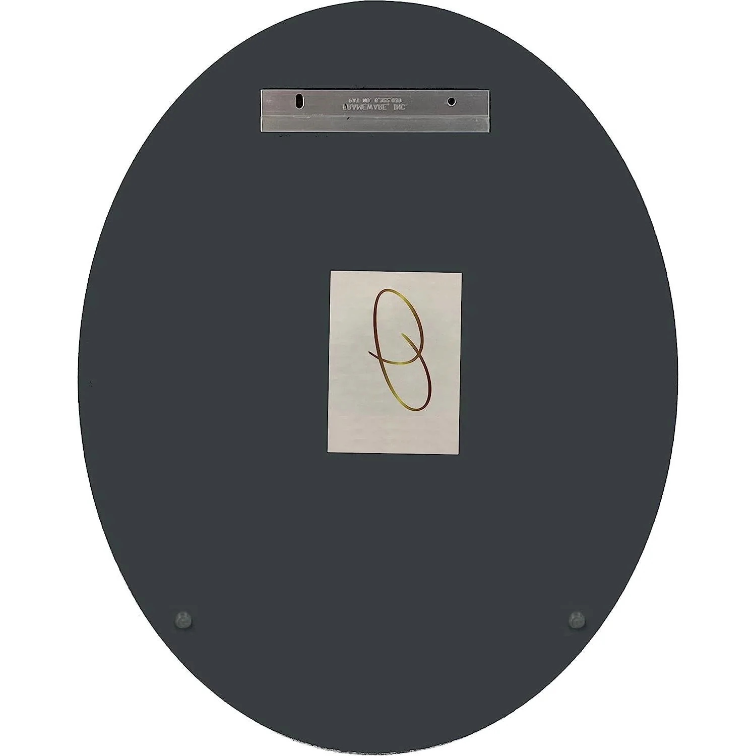 Oval 36 x 24-inch Beveled Bathroom Living Room Vanity Frameless Wall Mirror - Image 5