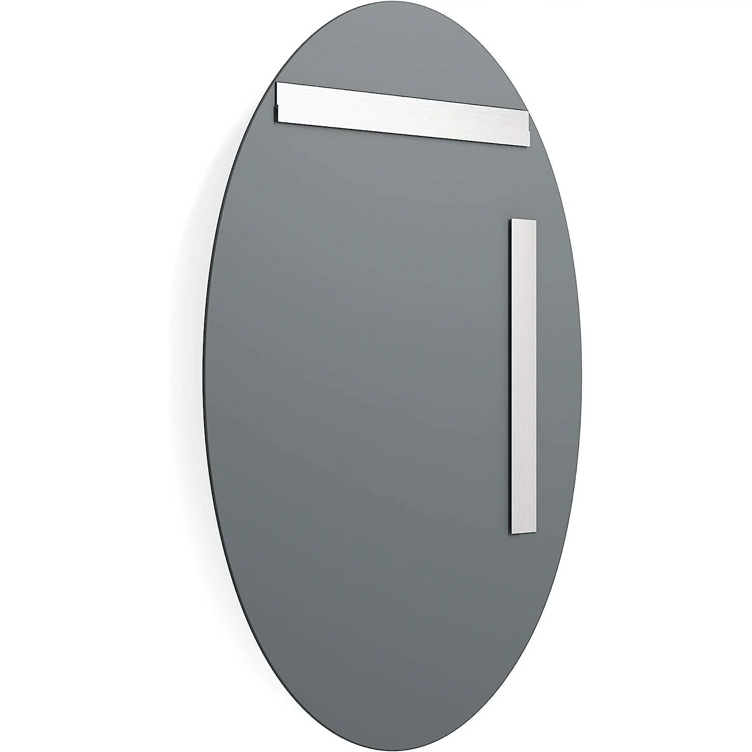 Oval Frameless 36-inch Beveled Bathroom Bedroom Living Room Vanity Wall Mirror - Image 5
