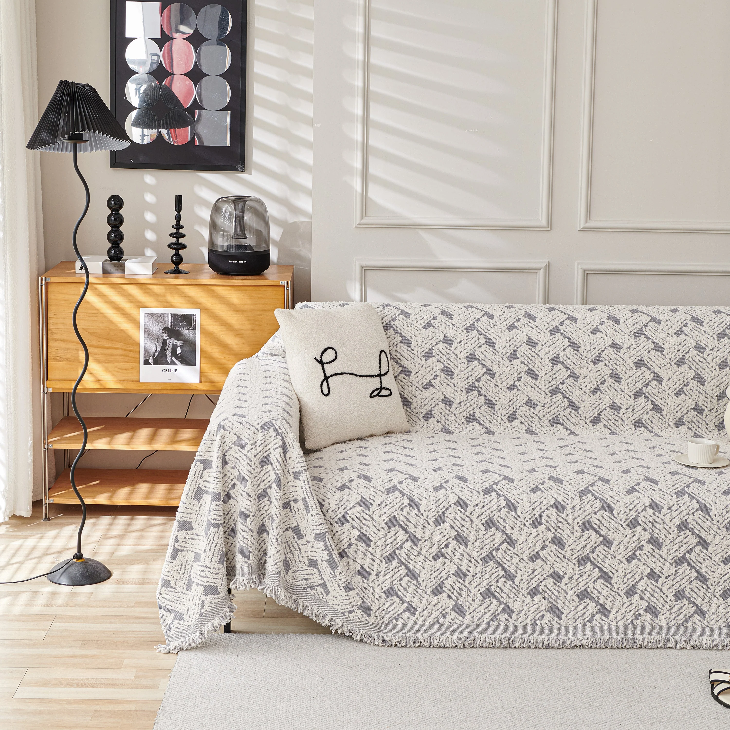 Oversized Reversible Couch Covers Sheet Blanket, L-Shape U-Shaped Sectional Protector for Cats Dogs - Image 104
